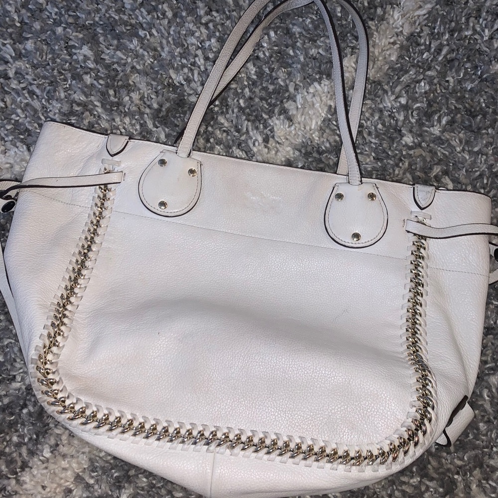 Coach Off White Leather Purse